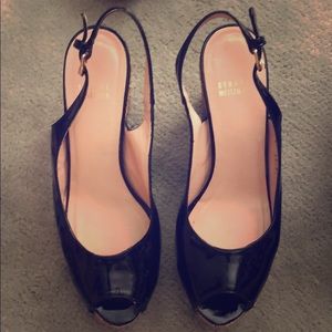 Stuart Weitzman wedge open toe shoes